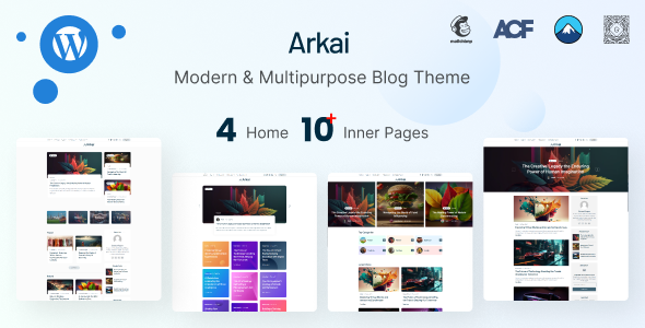 Arkai - Modern & Multipurpose WordPress Blog Theme Logo